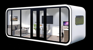Snel te monteren waterdichte ruimtecapsule woning, moderne stalen constructie, geprefabriceerde mobiele woning voor tijdelijke huisvesting, podhotel - Product Image 2