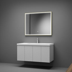 High Quality <b>Wall</b>-mounted Solid Wood Bathroom Vanity <b>with</b> Soft-closing Construction from Vietnam bathroom cabinet - Product Image 2