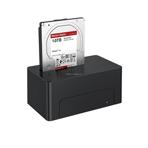 High Strength ABS Plastic HDD Docking Station External With Switch 2.5/3.5 in SDD Case SATA <strong>Hard</strong> <strong>Disk</strong> Drive <strong>Enclosure</strong> for Laptop - Product Image 2