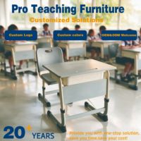 Ensemble Chaise et Bureau Scolaire en Métal à Hauteur Fixe avec Panneau Perforé, Table d'Étude Grise Durable avec Boîte à Livres, Mobilier Étudiant Moderne