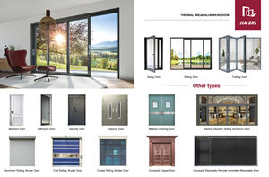 <span class=keywords><strong>Porte</strong></span> personnalisée en aluminium <span class=keywords><strong>de</strong></span> conception simple à double vitrage, <span class=keywords><strong>porte</strong></span> à battant insonorisée à double vitrage et isolation thermique - Product Image 6