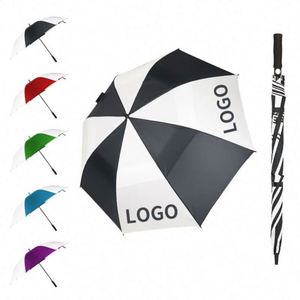 Parapluie de golf coupe-vent pour l'extérieur, idéal pour les voyages, avec impression de logo, vente chaude en usine, pour la pluie - Product Image 1