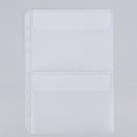 A5 A6 pochettes en plastique Pvc planificateur de Budget imperméable à l'eau sac de dossier à fermeture éclair transparente 6 anneaux porte-feuille lâche poche de reliure