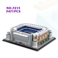 Ensemble de blocs de construction personnalisés Wange 7215 Chamartin Stadium, jouet de construction pour enfants, plastique ABS, jouet éducatif d'assemblage