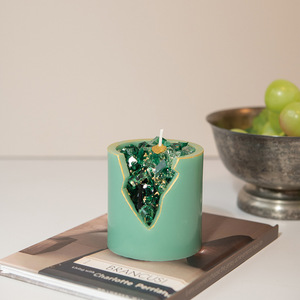 Vente chaude cire de soja à la main 100% bougie en cristal d'aromathérapie naturelle violet <span class=keywords><strong>Orange</strong></span> vert ornements décoratifs <span class=keywords><strong>bougies</strong></span> parfumées - Product Image 2