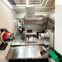 DONGS Petit tour CNC double mandrin horizontal avec lit incliné pour les travaux de fraisage et de tour