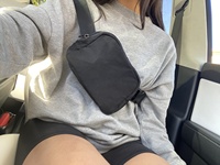 Sac banane unisexe en nylon pour sports de plein air, mini sacoche bandoulière étanche avec fermeture éclair, idéal pour toutes les occasions