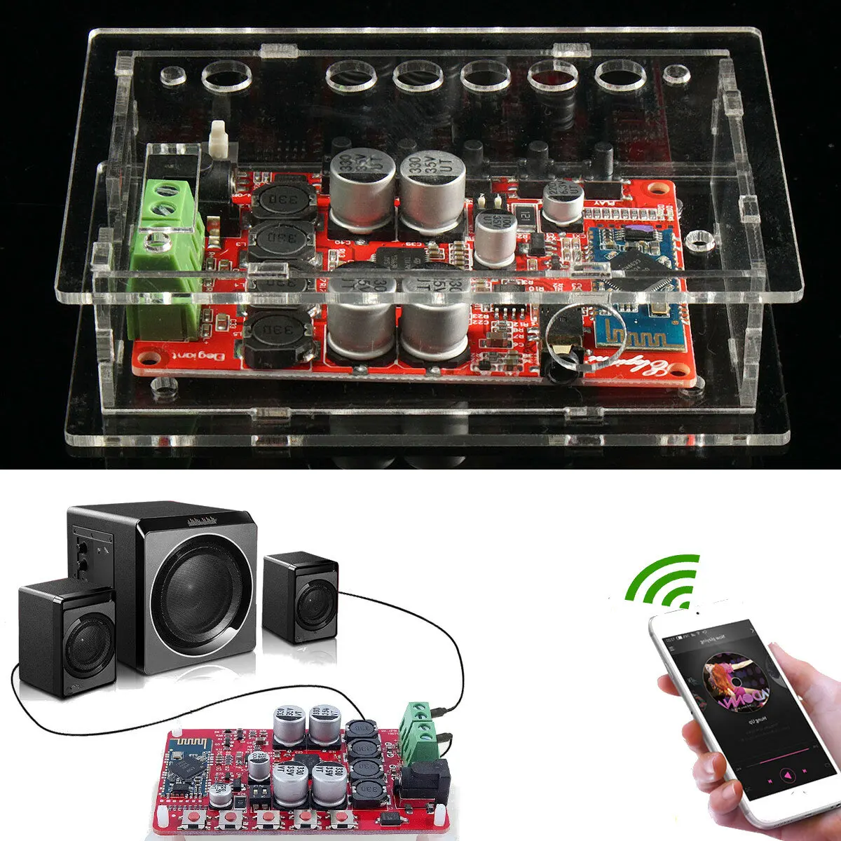 Merrill chip Neues und originales TDA7492P 2x50W Bluetooth 4.0 Audio Receiver Verstärker modul