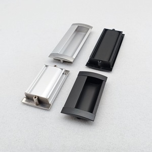 Tirador de cajón empotrado de aleación de aluminio, moderno, rectangular, mecanizado por CNC, herrajes duraderos para gabinetes - Product Image 3