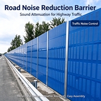 Barrière acoustique en acier galvanisé pour l'extérieur, panneau anti-bruit pour autoroute, pont et tour de refroidissement industrielle
