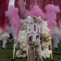 Canon à fumée électrique pour révélation du sexe, machine à confettis, contrôleur DMX, sûr, réutilisable, pour fêtes du Nouvel An, baby showers, extérieur
