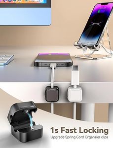 Acrylic Cell <b>Phone</b> Stand Clear <b>Phone</b> Holder for Office Desk Vanity, Kitchen Bedside <b>Table</b> Compatible with iPhone 17 - Product Image 2