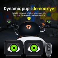 Lumière œil de démon pour moto, lumière LED dynamique pour voiture, lumière multicolore pour pupille, lampes œil personnalisables