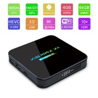 WF X10 MAX X4 TV box pcb amlogic s905x4 puce transpeed la plus rapide 1000m 5G double wifi hdr10 8k 128 go smart android tv box