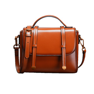 Sac à bandoulière pour femme en cuir véritable de haute qualité, sac à main élégant et tendance, sacoche bandoulière pour femme, vente en gros d'usine - Product Image 1