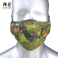 Masque facial tactique camouflage CADPAT TW Ronsontex, couvre-oreilles réglables, nylon/coton rip-stop respirant, masque facial d'hiver pour l'extérieur