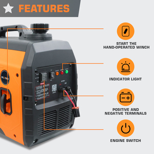 Taşınabilir 48V 60V 72V DC Benzinli Sessiz Jeneratör 2kW 50Hz Kamyon Aküsü Klima 48v DC Jeneratör Akü Şarjı İçin - Product Image 3