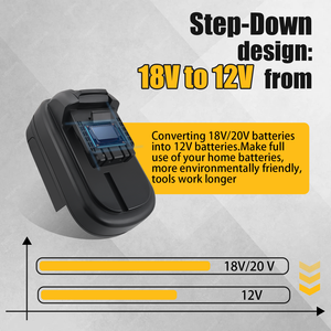 Convertisseur de batterie au lithium-ion pour Dewalts 12V DCB120 DCB124 DCB126 travail de batterie pour <span class=keywords><strong>adaptateur</strong></span> de batterie d'outil électrique DewaltS 12V - Product Image 4
