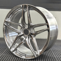 Jantes 5x114.3 Performance Forgées 17-22 Pouces Argent Poli Logo Personnalisé pour BMW 525 530 Land Rover Rolls-Royce Nissan