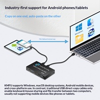 Copieur de données USB 3.0 à 10 ports, dispositif de partage d'écran permettant à deux ordinateurs de partager des fichiers, souris, clavier, imprimante, clé USB