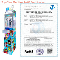 Machine de grue à griffes Mega Mini Lifang Rainnny pour le marché américain, jeu d'arcade à monnayeur avec casier à prix et accepteur de billets, pour événements de type carnaval