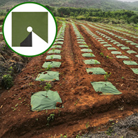 Tapis de paillage carré 0,8m 1m 1,2m 1,6m 100% PP non tissé pour l'agriculture, les vergers, les jardins et les plantes en pot, service de découpe