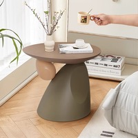 Table basse en résine de style Wabi-sabi, luxe léger, pour salon - Décoration artisanale pour la maison avec un motif porte-bonheur