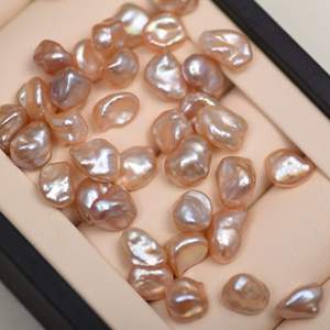 เครื่องประดับเฟิงซวน ต่างหูมุกน้ำจืดสีขาวคุณภาพสูง ขนาด 5-6 มม. มุกเคชิ ขนาดเล็ก มุกธรรมชาติแบบหลวม ขนาด 10 มม. ราคาขายส่ง - Product Image 4