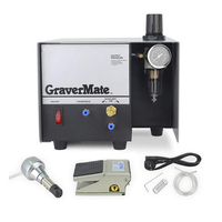 SSMG Einzelkopf-Druckluftgraviermaschine Präzisions-Schmuckgraviergerät-Set 220V 80W Gold Silber Metallgravur