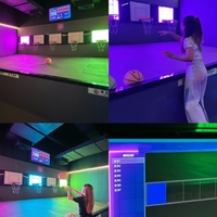 Jeu de basket-ball interactif LED d'intérieur, lumières en forme de briques, enfants et adultes, changement de couleur RVB, IP65, garantie de 2 ans, CRI 80, divertissement