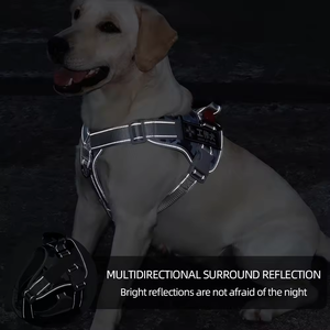 <span class=keywords><strong>Harness</strong></span> Nilon 8-Titik untuk Anjing Besar, Kain Oxford Reflektif yang Tahan Lama, Kontrol Anti-Tarik untuk Berjalan, Latihan, dan Mendaki - Product Image 3