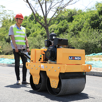 Compacteur routier mini à double tambour 600 kg, autoporté, pour la construction routière - Direct Usine