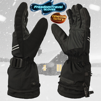 Gants chauffants à batterie thermique rechargeables, mitaines d'hiver électriques, gants de ski chauffants