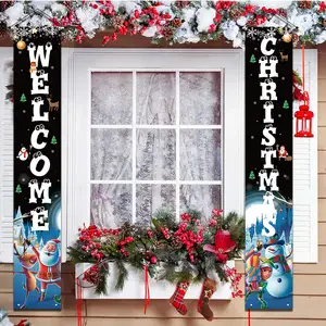 กลอนประตูสำหรับตกแต่งประตูแบบคริสต์มาส,ป้ายแบนเนอร์สำหรับเทศกาลคริสต์มาสเทศกาลคริสต์มาสออกแบบได้ตามต้องการ