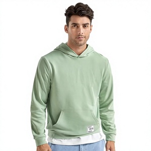 Custom Unisex Vintage Fashion <b>Hoodie</b> Pullover Sweatshirt Solid Color Embroidered 100% Cotton Fleece Quick Dry Loose Fit Winter - Product Image 1