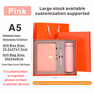 Индивидуальный подарочный набор для корпоративных мероприятий: термокружка, с возможностью нанесения логотипа, блокнот формата А5 в подарочной коробке - Product Image 6