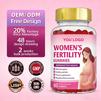 Compléments alimentaires OLLI OEM, multivitamines prénatales, soutien à la fertilité, probiotiques, gommes pour la fertilité féminine