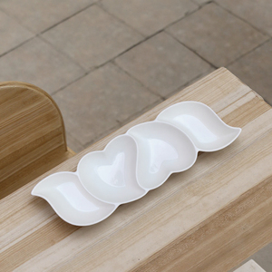 Ristorante e hotel uso snack piatto in stock piatto in ceramica bianca - Product Image 1