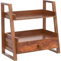 Étagère de rangement personnalisée en bambou pour cosmétiques et épices avec tiroir, organisateur d'épices de cuisine, support pour pots à épices, tiroir à épices
