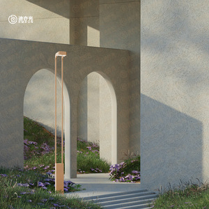 Lampe de jardin LED moderne minimaliste, lampe de paysage, villa de jardin, communauté, nouveau style chinois, lampe à poteau haut, acier inoxydable - Product Image 2