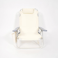 Chaise de plage pliante extérieure légère chaise pliante en aluminium à siège bas de style moderne pour une utilisation à la plage