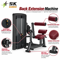 Machine de musculation professionnelle SK-L22 pour l'extension dorsale assise avec pile de poids, équipement d'entraînement du bas du dos pour salle de sport professionnelle