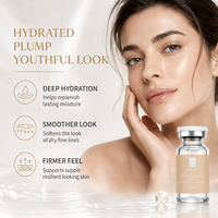 Ampoule hydratante DRHG Water Glow avec hyaluronate de sodium pour une peau lisse, ferme et repulpée, 5 ml, 5 flacons