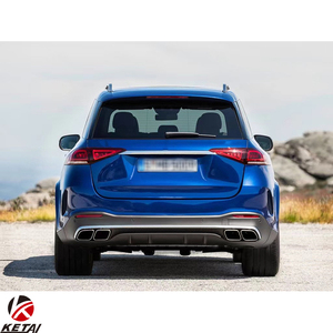 Gle63 phong cách khuếch tán phía sau với bạc đen lời khuyên cho Benz x167 GLe AMG 2019-2022 - Product Image 4