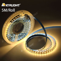 Bande LED intelligente étanche Ktrlight 24V 12V 5V blanc chaud pour la décoration de la maison, lumières de nuit LED pour la chambre, bandes LED SMD 2835, bande lumineuse LED