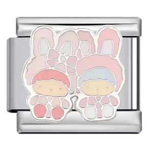 Cartoon Character Modular Bracelet Stainless Steel DIY Charm Bangle Gift Jewelry - Product Image 2