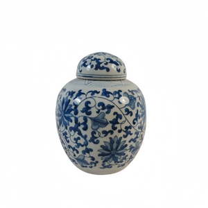 <span class=keywords><strong>Maceta</strong></span> <span class=keywords><strong>de</strong></span> cerámica Jingdezhen azul y blanca con diseño <span class=keywords><strong>de</strong></span> pavo real y peonía, adorno decorativo. - Product Image 1