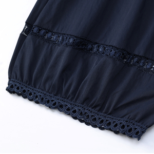 <span class=keywords><strong>Pantaloni</strong></span> da <span class=keywords><strong>Donna</strong></span> a Vita Alta con Elastico, Stile Lanterna, con Pizzo Traforato e <span class=keywords><strong>Lino</strong></span> ad Asciugatura Rapida, Logo Personalizzato Ricamato - Product Image 5