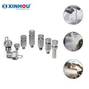 XINHOU New Type Anti Drip Fog Spray Nozzle Water Nozzle Misting High Pressure Micro Fog Machine Nozzle