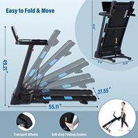 Tapis roulant pliable professionnel Kstar 2026, 1,25 CV, pour usage domestique – Offre spéciale